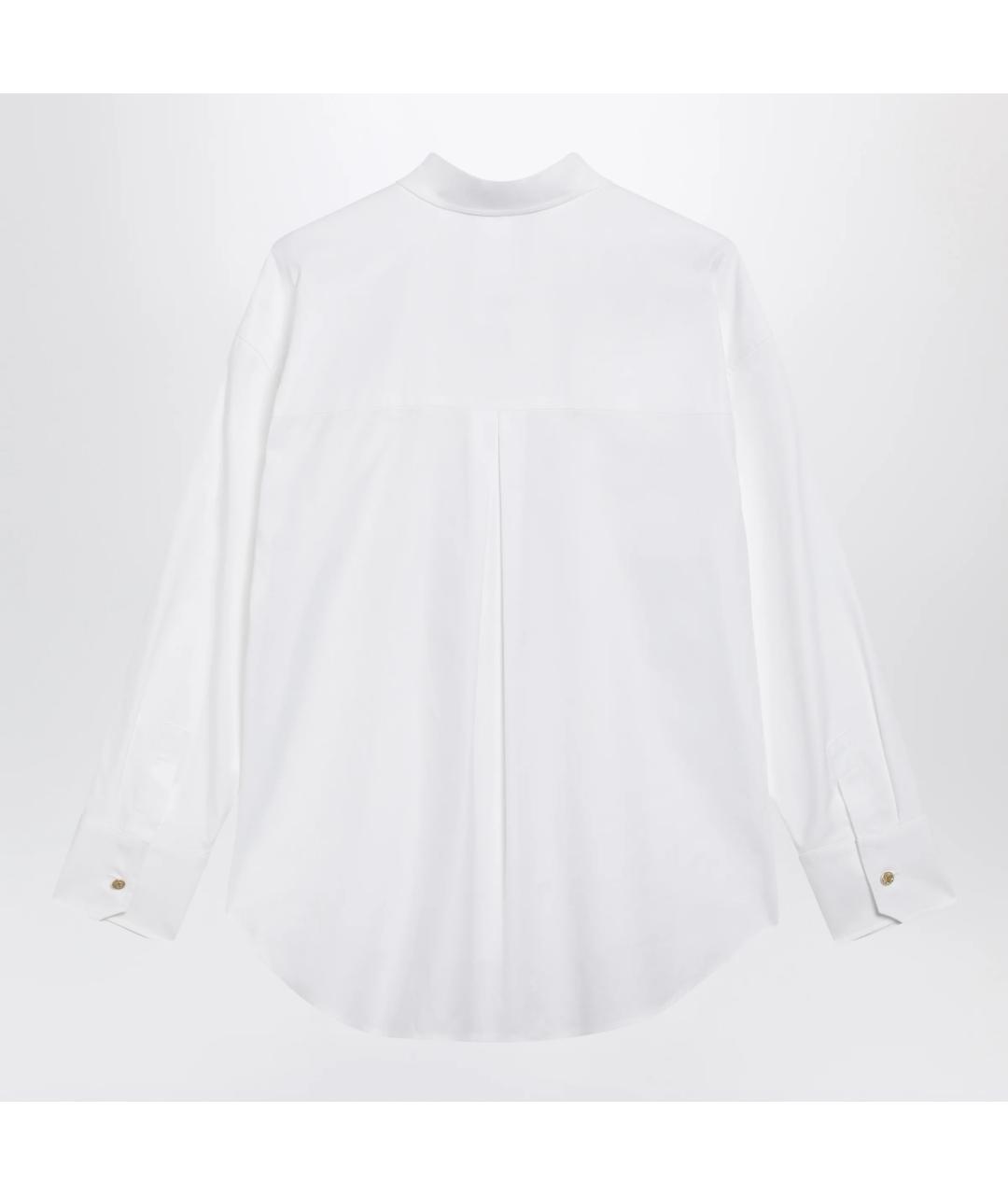 'S MAX MARA Белая хлопковая рубашка, фото 2