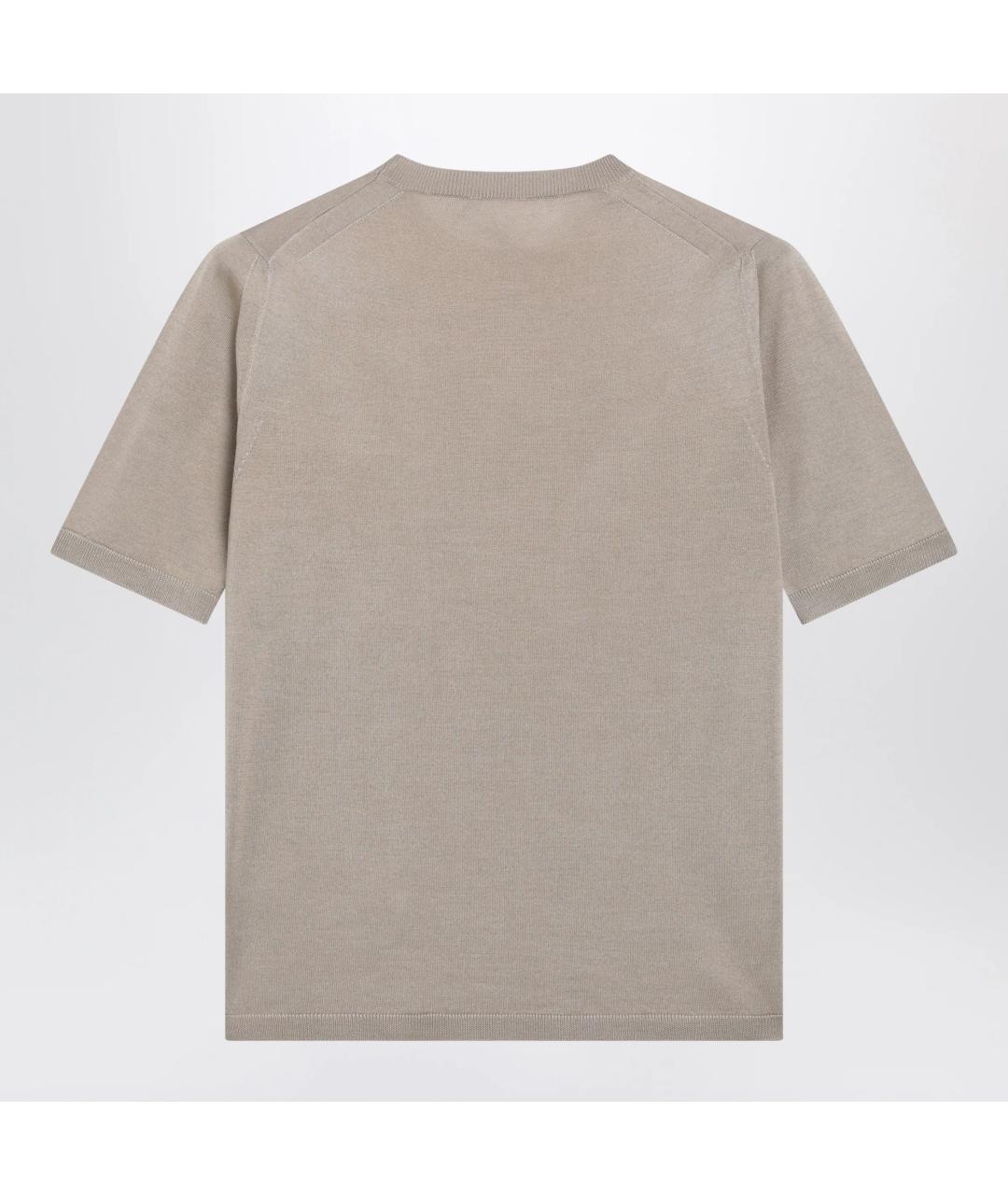 MAX MARA Бежевая кашемировая футболка, фото 2
