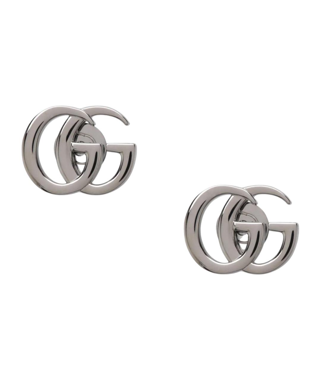 GUCCI Серебряные металлические серьги, фото 1