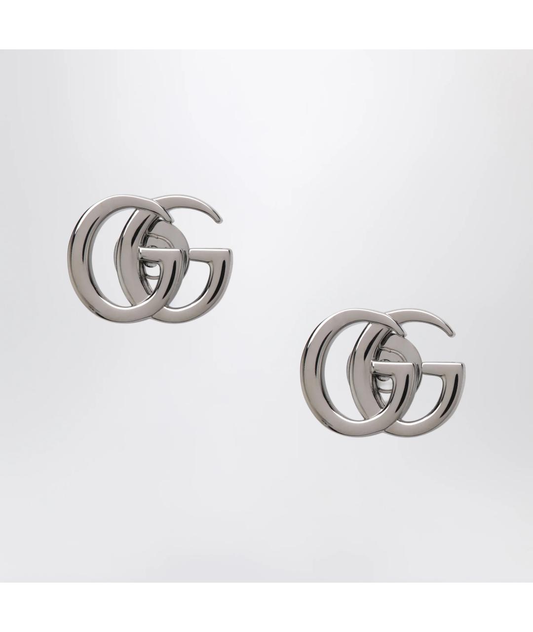 GUCCI Серебряные металлические серьги, фото 3