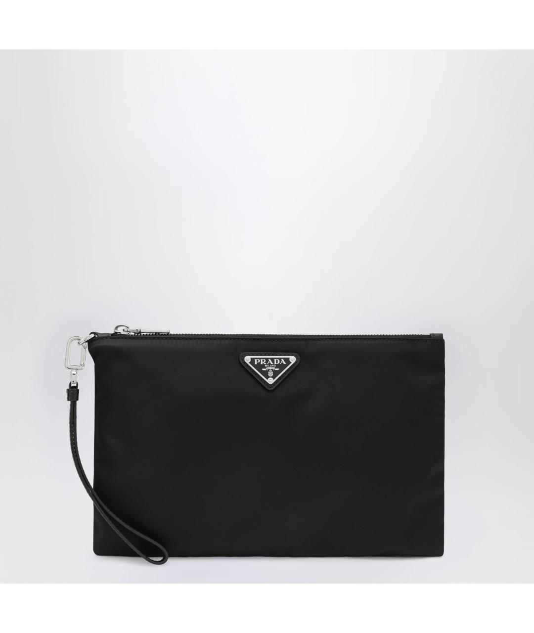 PRADA Черная тканевая папка для документов, фото 3