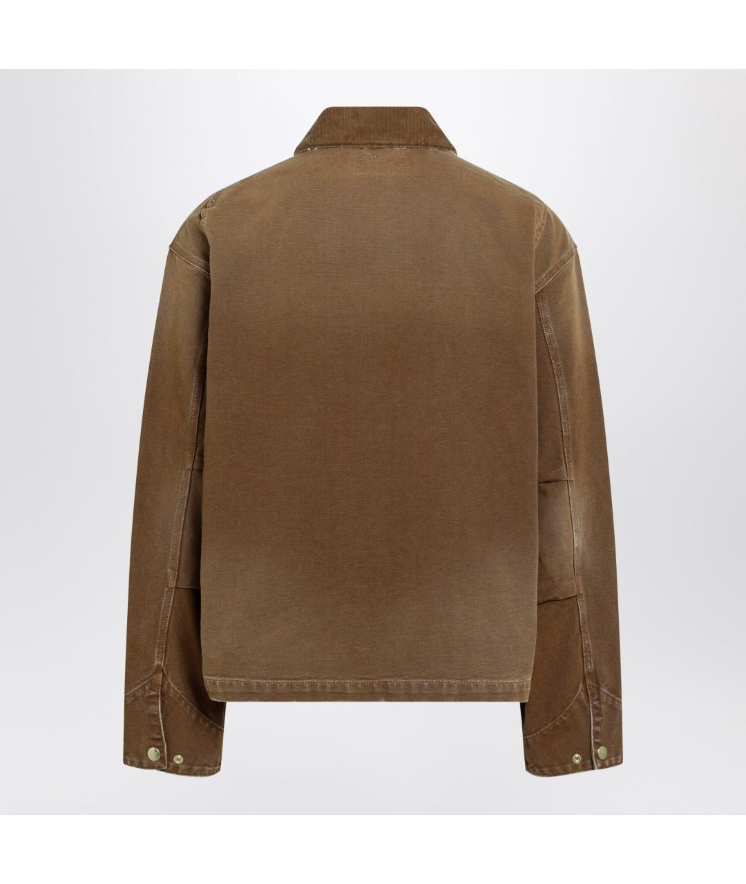 CARHARTT WIP Коричневая хлопковая куртка, фото 2