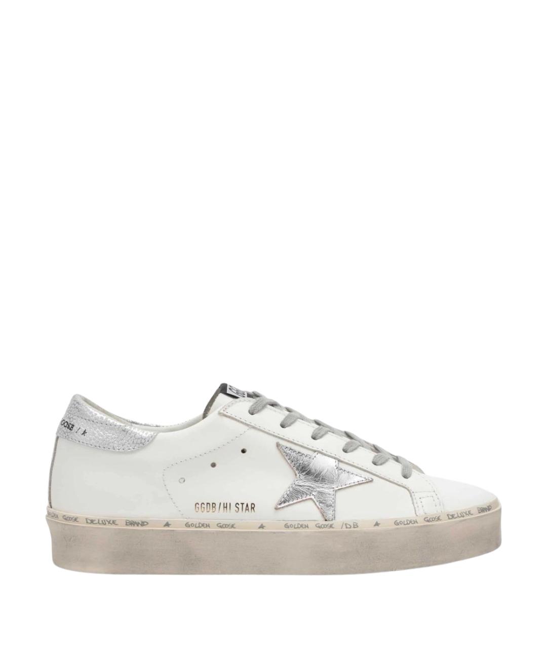 GOLDEN GOOSE Белые кожаные кеды, фото 1