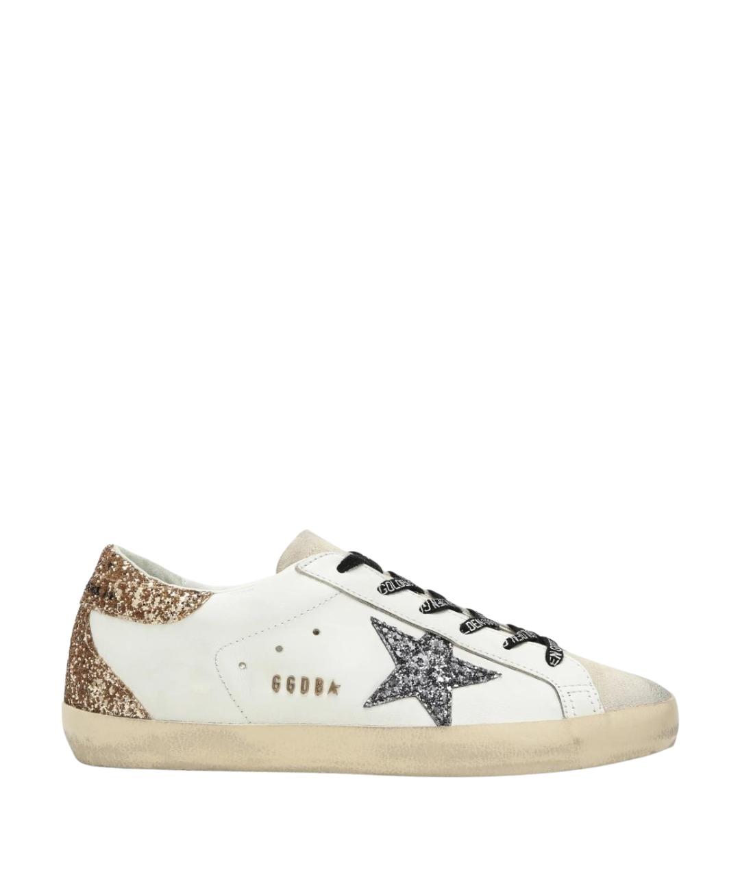 GOLDEN GOOSE Белые кожаные кеды, фото 1