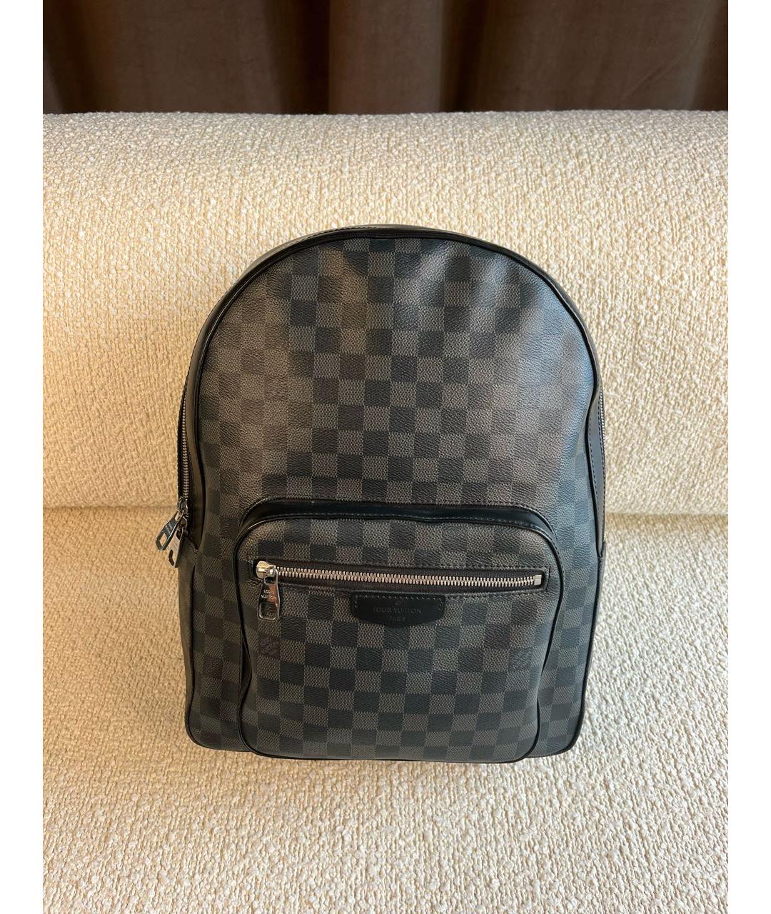 LOUIS VUITTON Антрацитовый рюкзак, фото 9