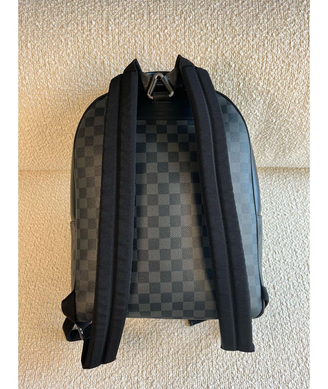LOUIS VUITTON Антрацитовый рюкзак, фото 3