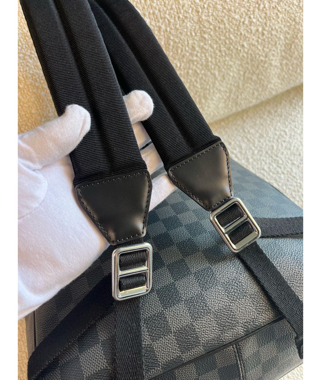 LOUIS VUITTON Антрацитовый рюкзак, фото 8