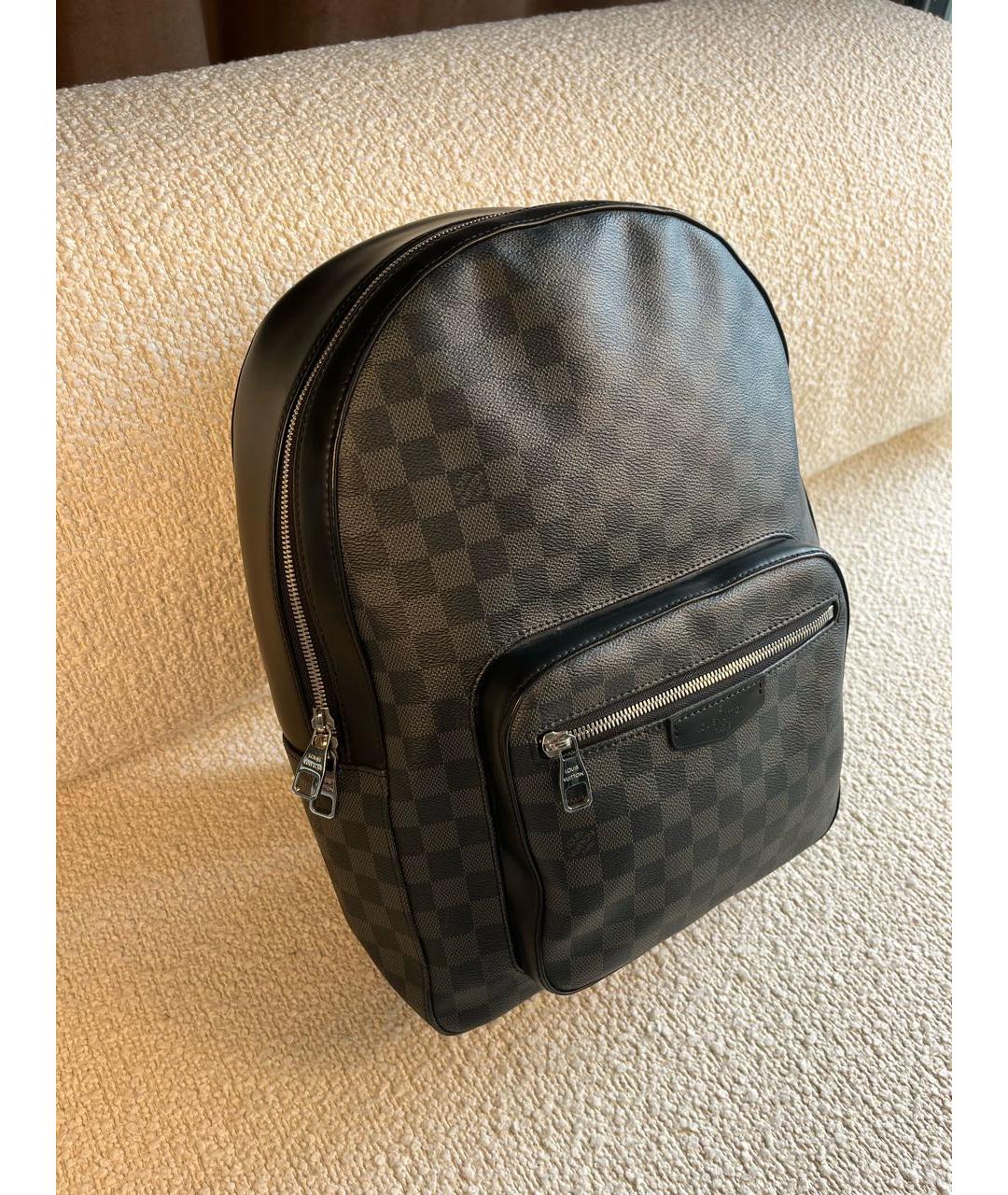 LOUIS VUITTON Антрацитовый рюкзак, фото 2