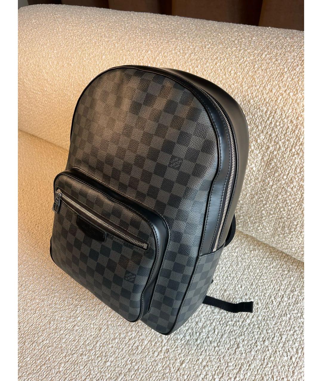 LOUIS VUITTON Антрацитовый рюкзак, фото 5