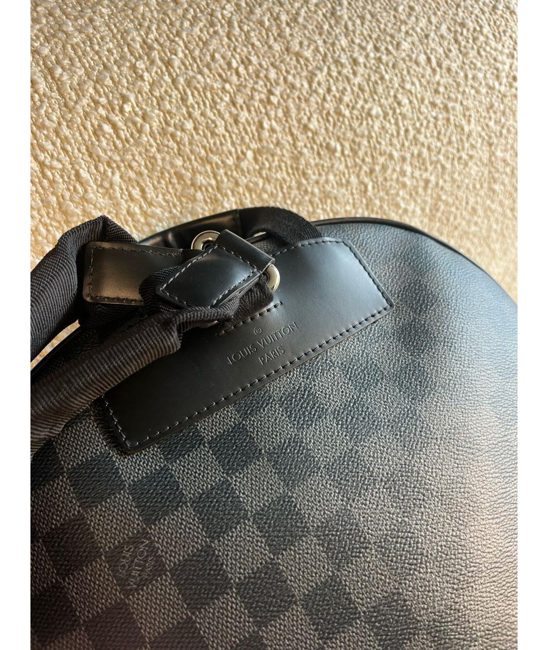 LOUIS VUITTON Антрацитовый рюкзак, фото 7