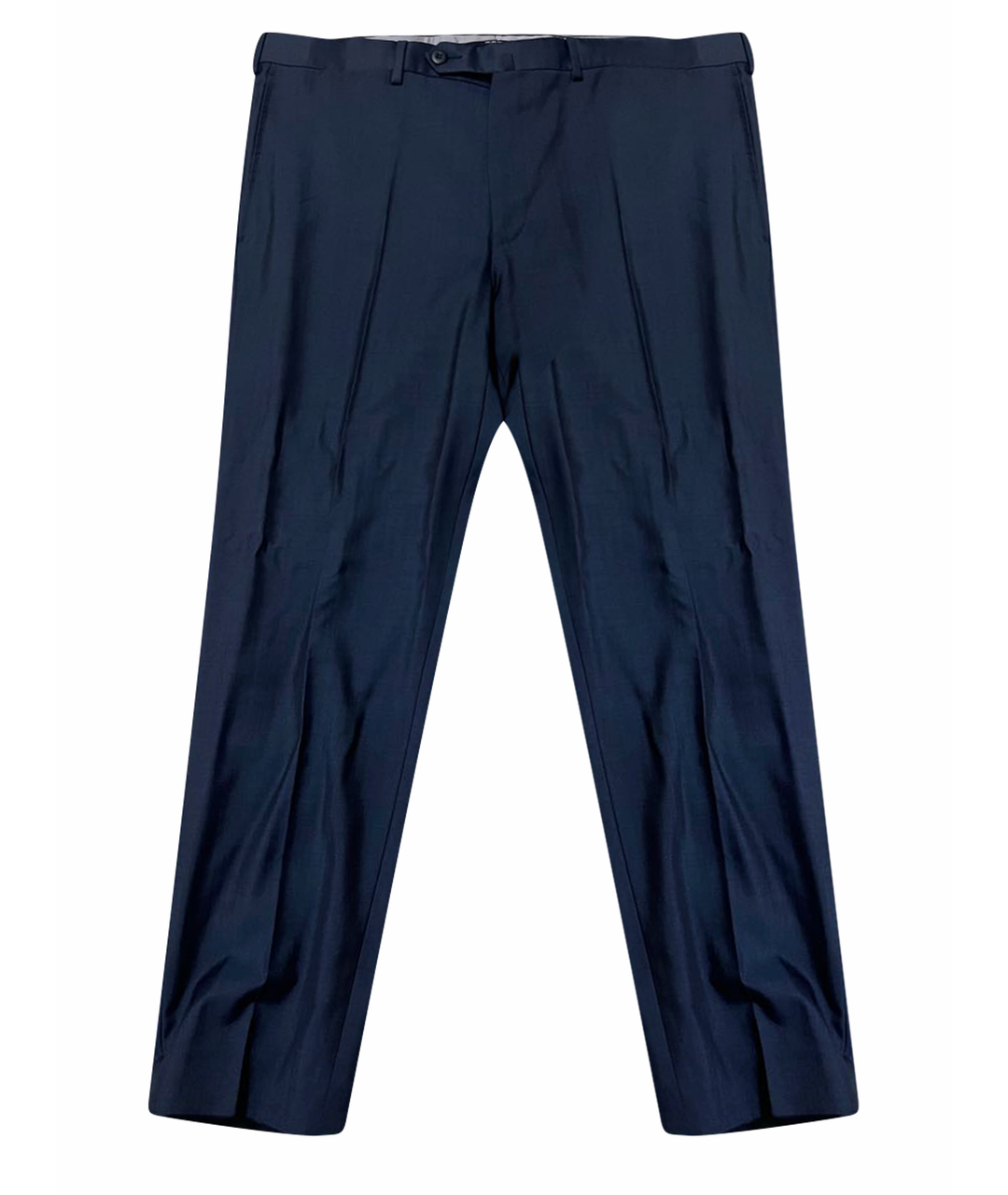 ERMENEGILDO ZEGNA Темно-синие шерстяные классические брюки, фото 1