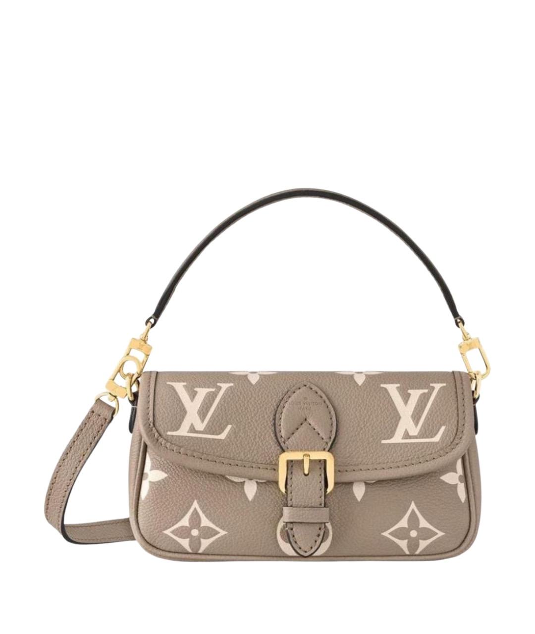 LOUIS VUITTON Бежевая кожаная сумка через плечо, фото 1