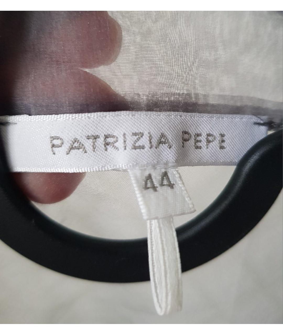 PATRIZIA PEPE Серая полиэстеровая блузы, фото 3