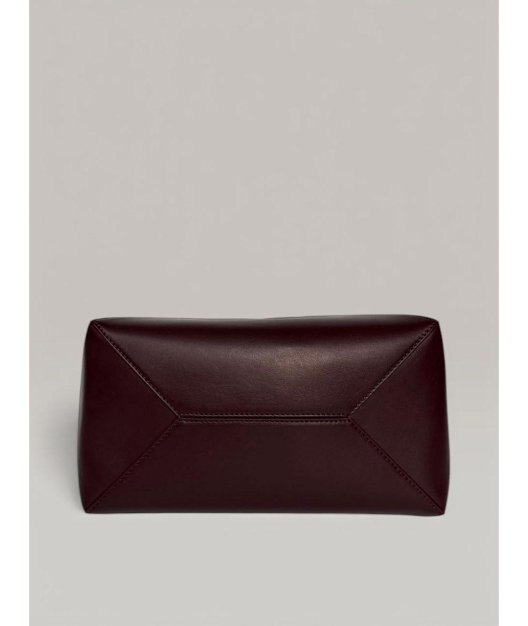 LOEWE Бордовая кожаная сумка тоут, фото 8