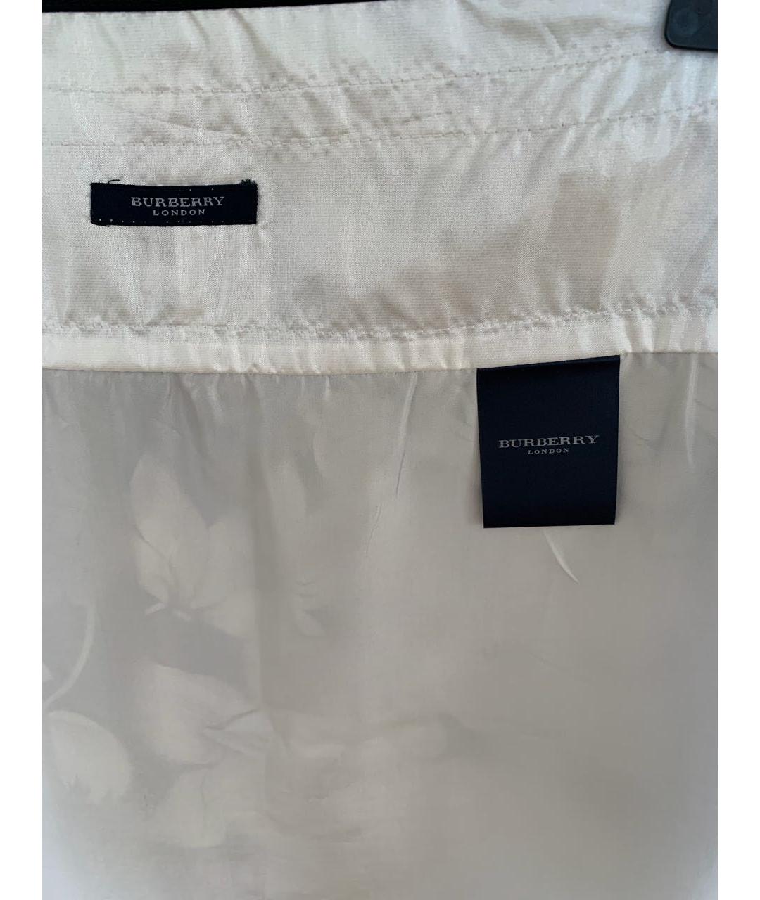 BURBERRY Мульти шелковая юбка миди, фото 6