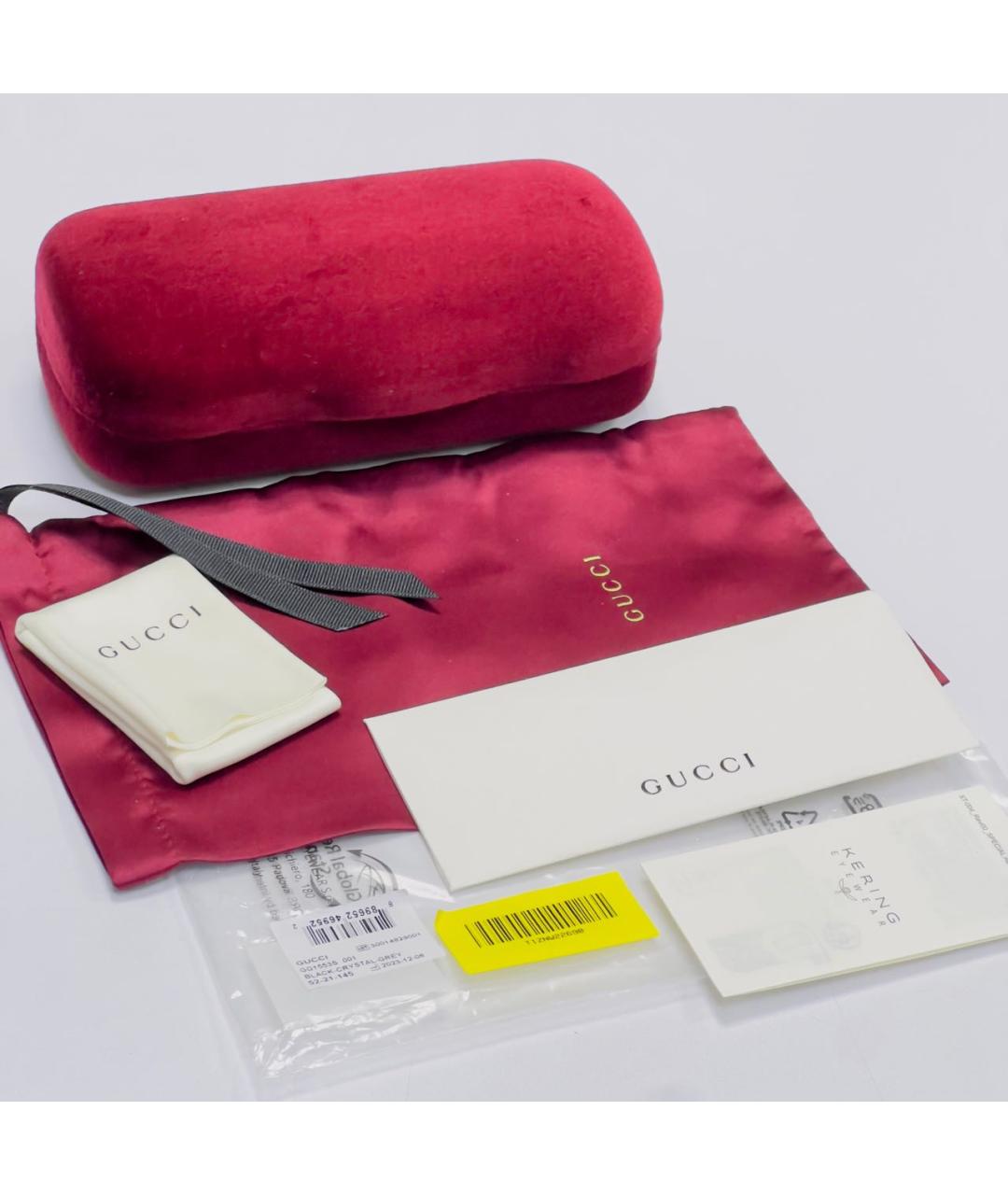 GUCCI Черные пластиковые солнцезащитные очки, фото 4