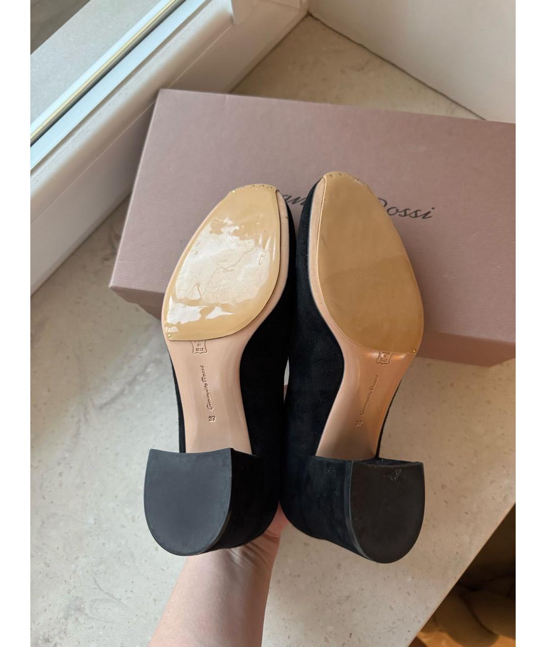 GIANVITO ROSSI Черные замшевые туфли, фото 6