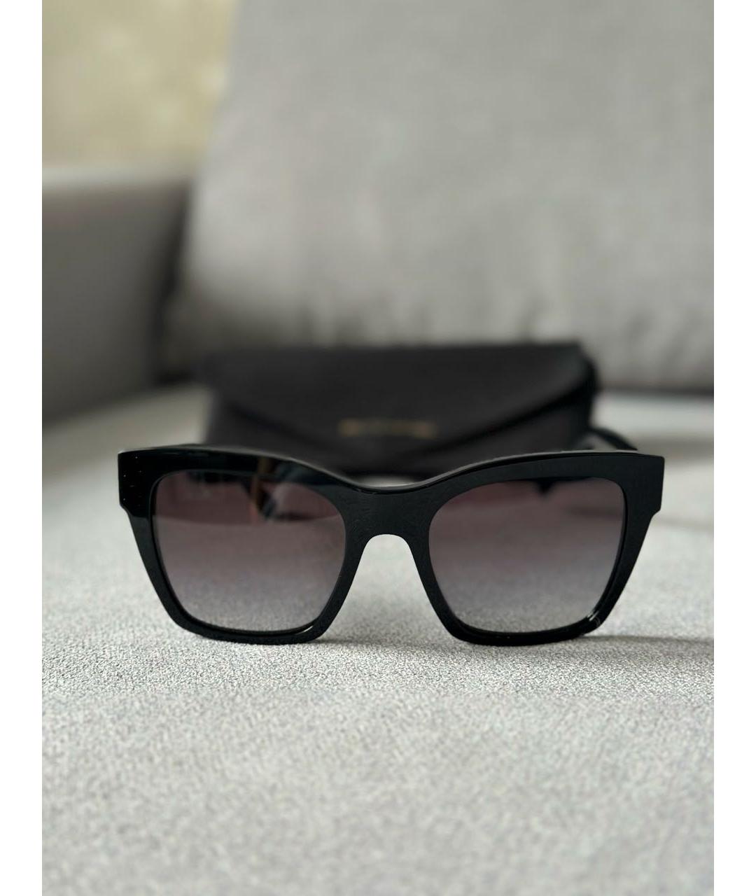 DOLCE&GABBANA Черные пластиковые солнцезащитные очки, фото 3