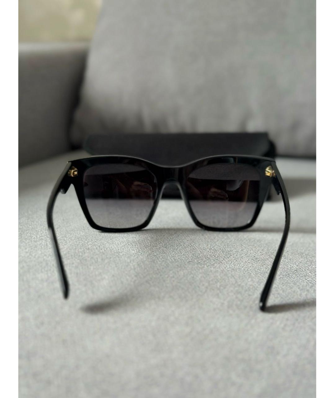 DOLCE&GABBANA Черные пластиковые солнцезащитные очки, фото 5
