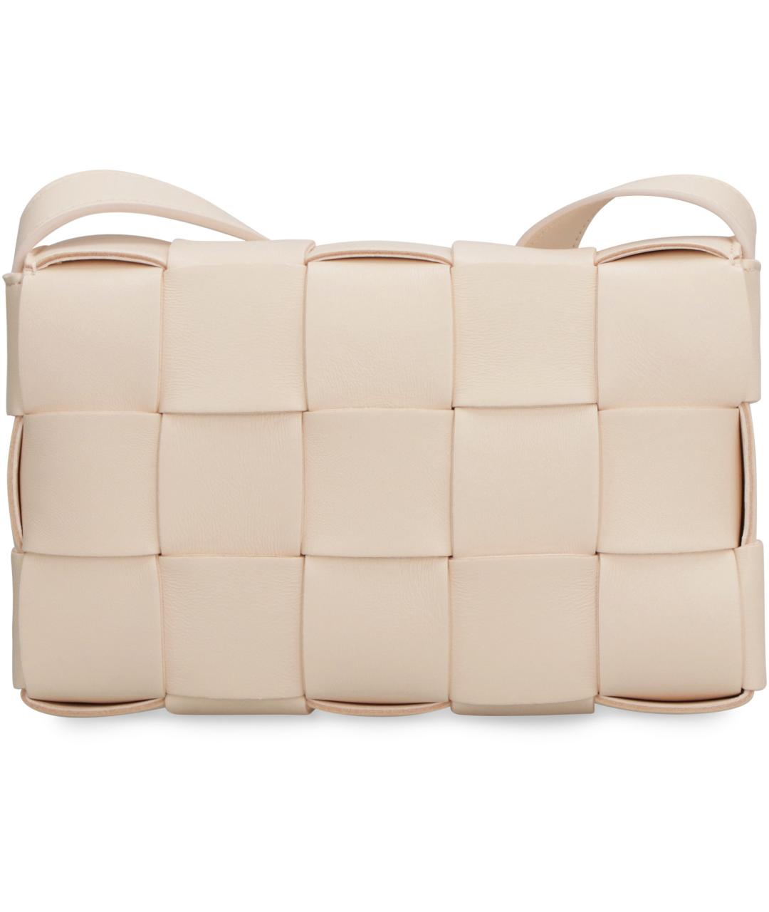BOTTEGA VENETA Розовая кожаная сумка через плечо, фото 2