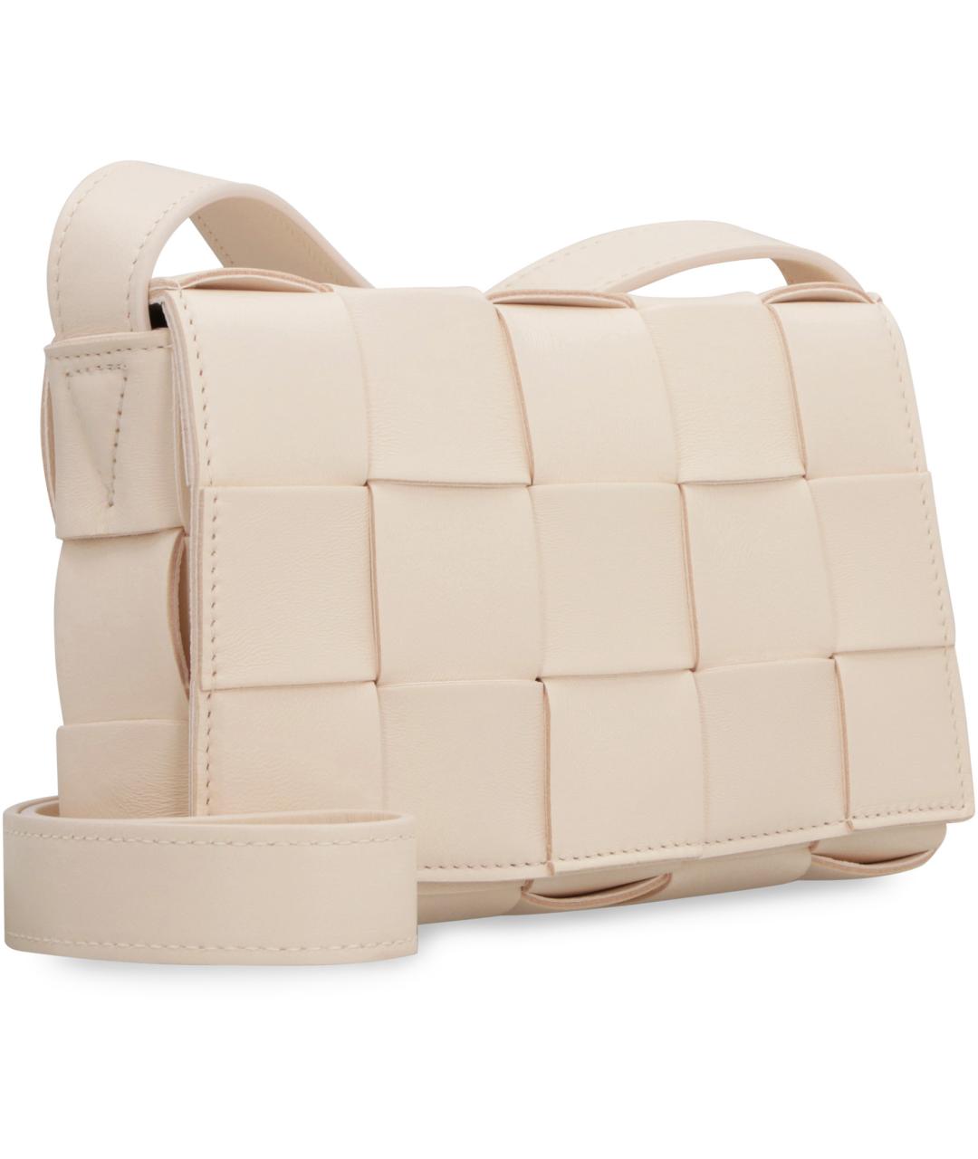 BOTTEGA VENETA Розовая кожаная сумка через плечо, фото 1