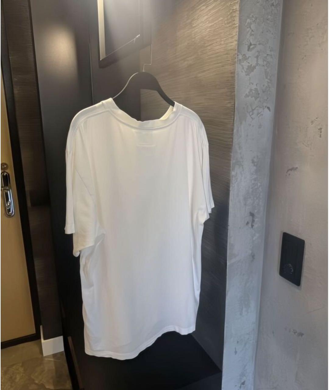 MAISON MARGIELA Белая хлопковая футболка, фото 2