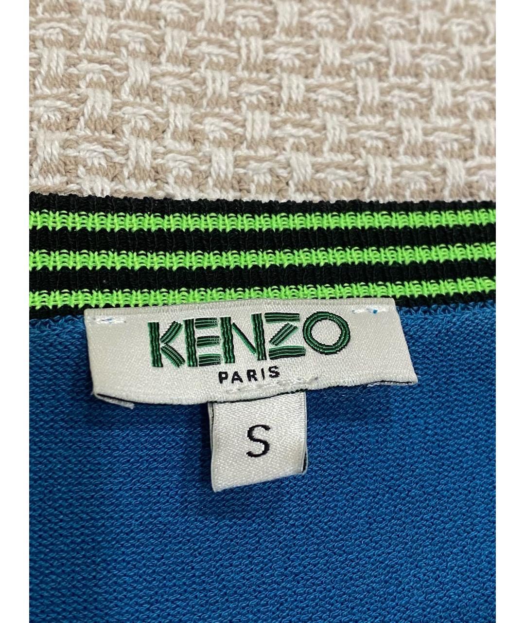 KENZO Синий хлопковый джемпер / свитер, фото 6