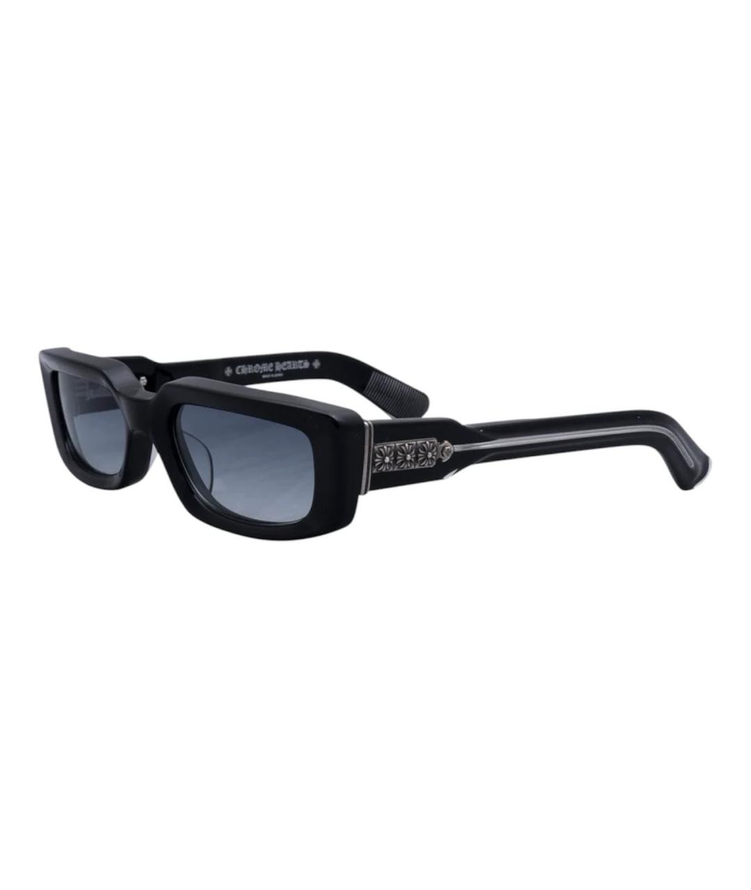 CHROME HEARTS Черные пластиковые солнцезащитные очки, фото 1