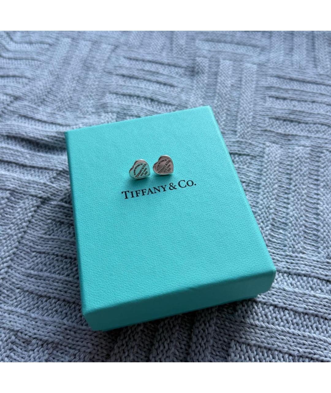 TIFFANY&CO Серебряные серебряные серьги, фото 2
