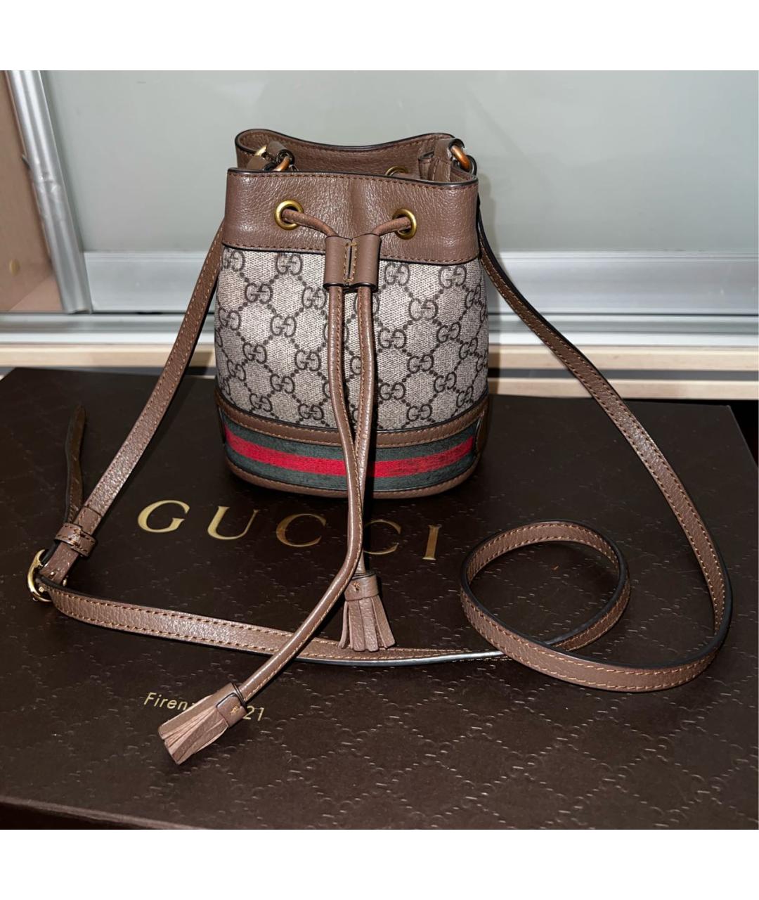 GUCCI Коричневая сумка через плечо, фото 6