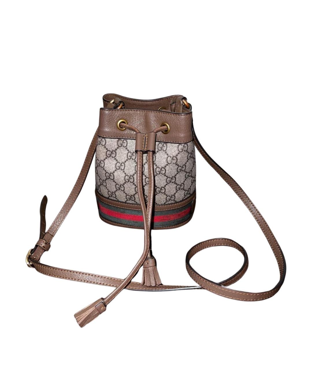 GUCCI Коричневая сумка через плечо, фото 1