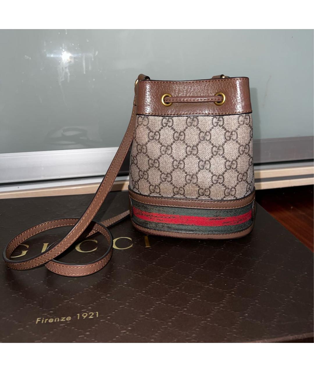 GUCCI Коричневая сумка через плечо, фото 3
