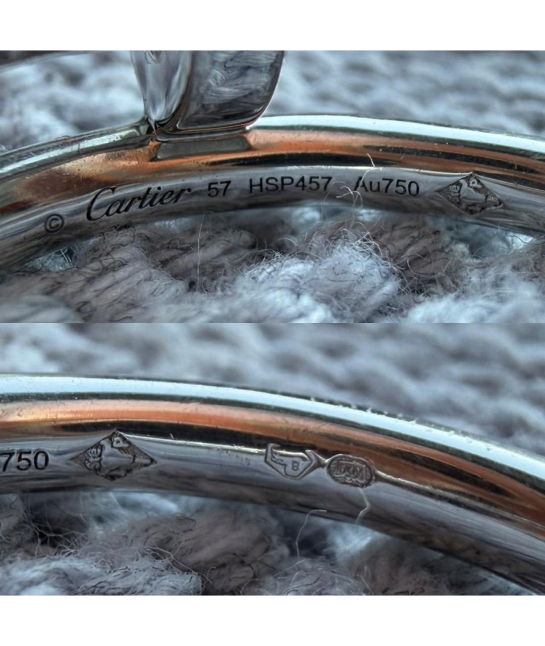 CARTIER Серое кольцо из белого золота, фото 7