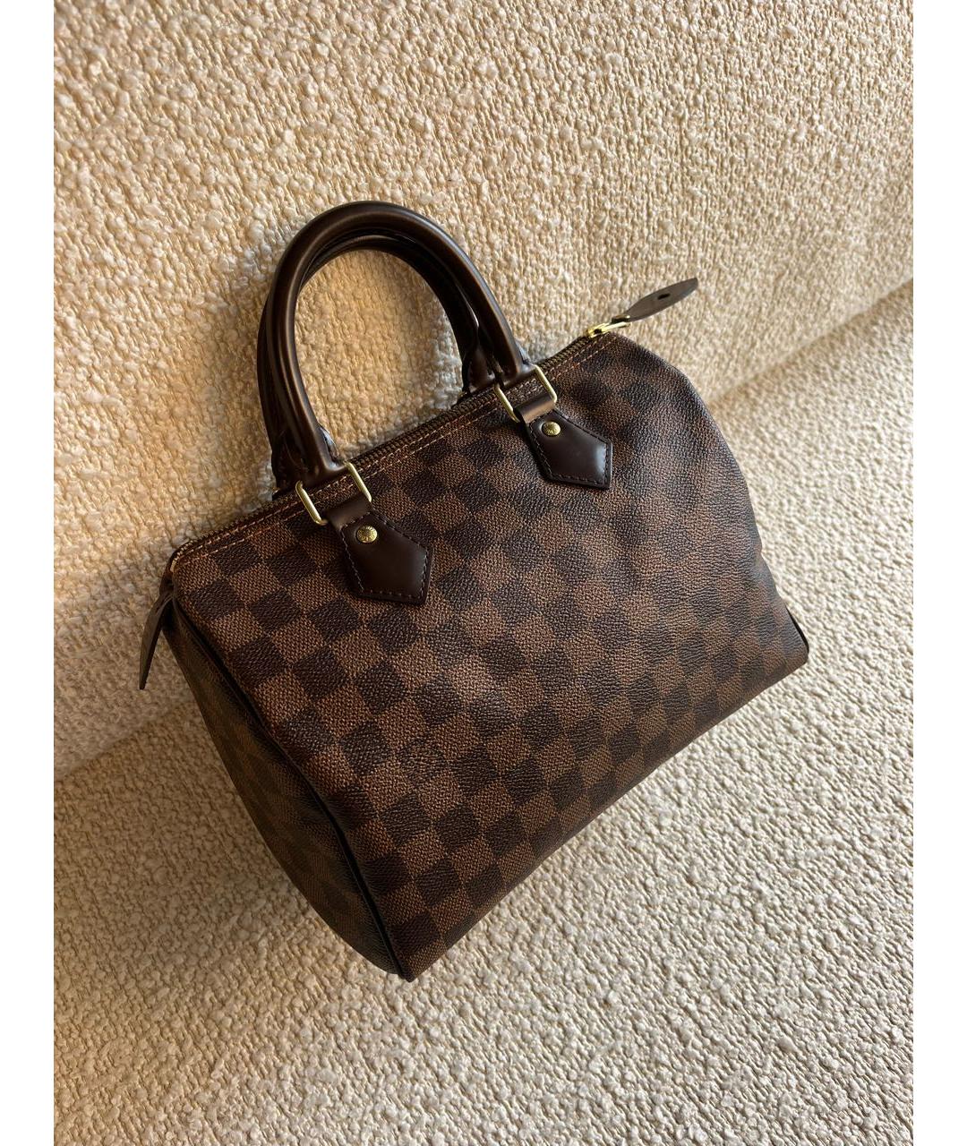 LOUIS VUITTON Коричневая кожаная сумка тоут, фото 2