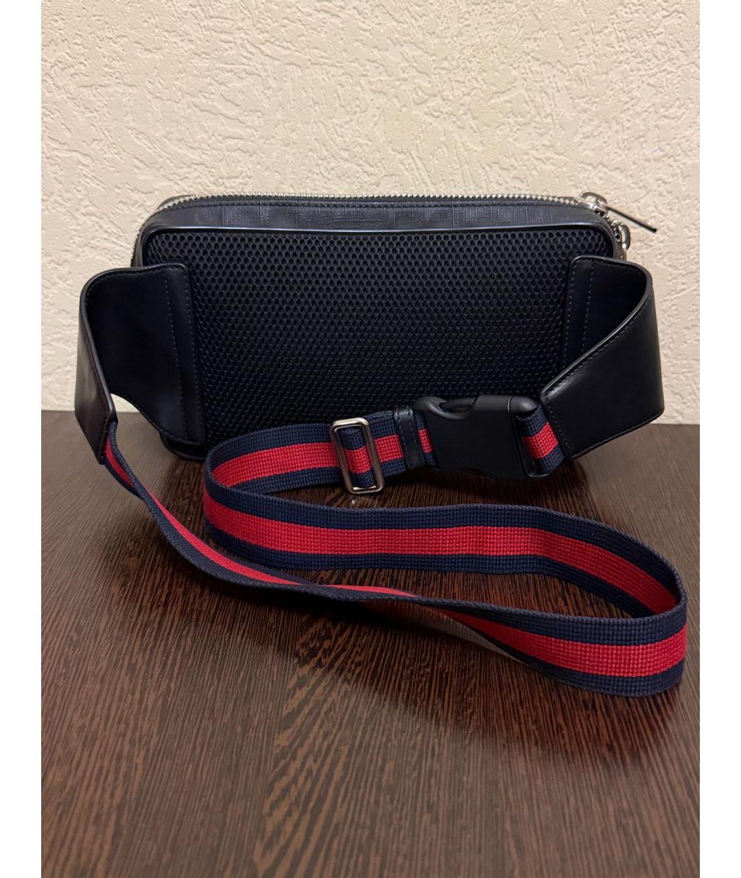 GUCCI Черная поясная сумка, фото 2