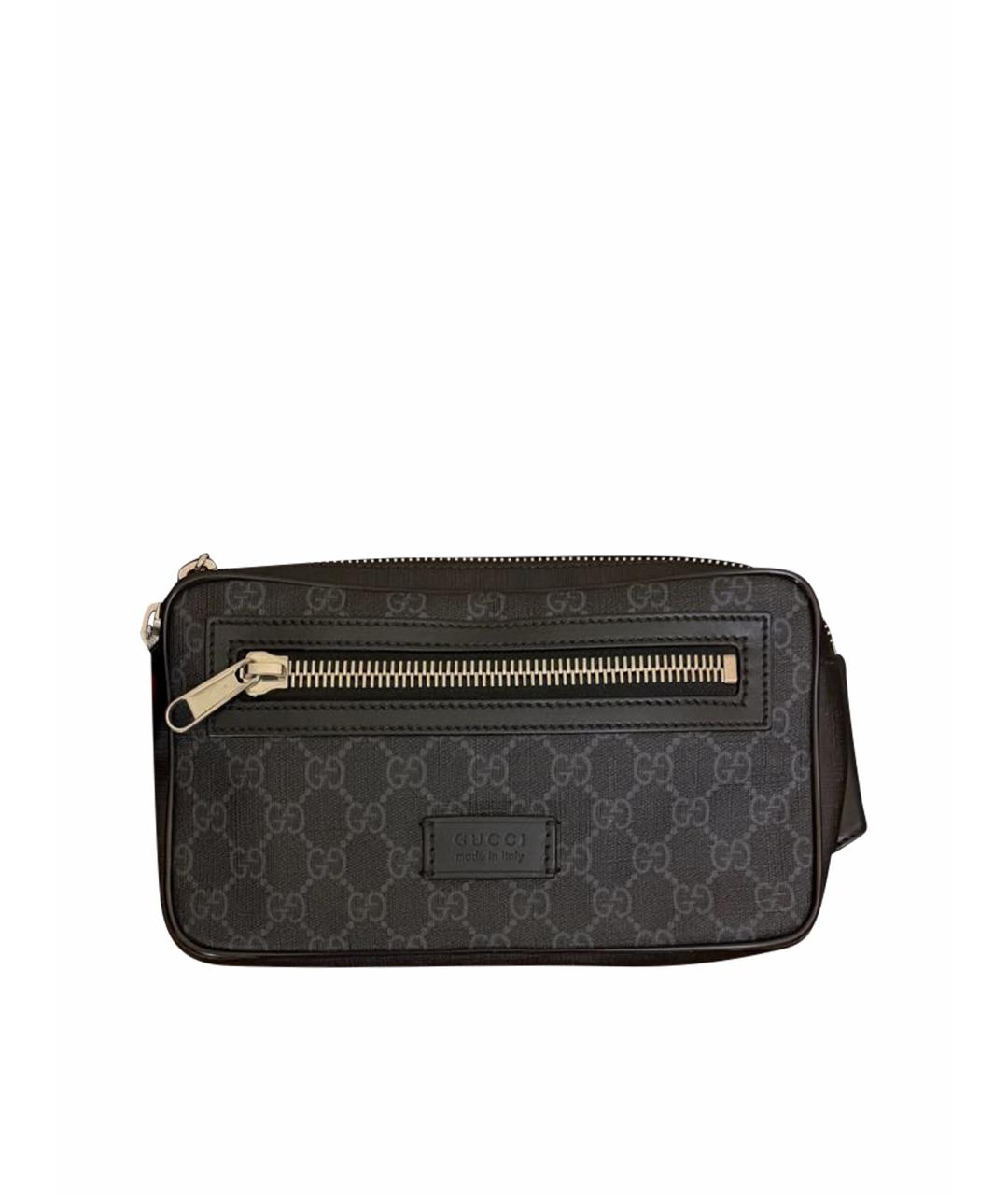 GUCCI Черная поясная сумка, фото 1