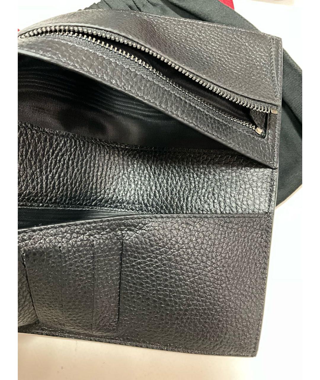 KITON Черный кожаный кошелек, фото 7
