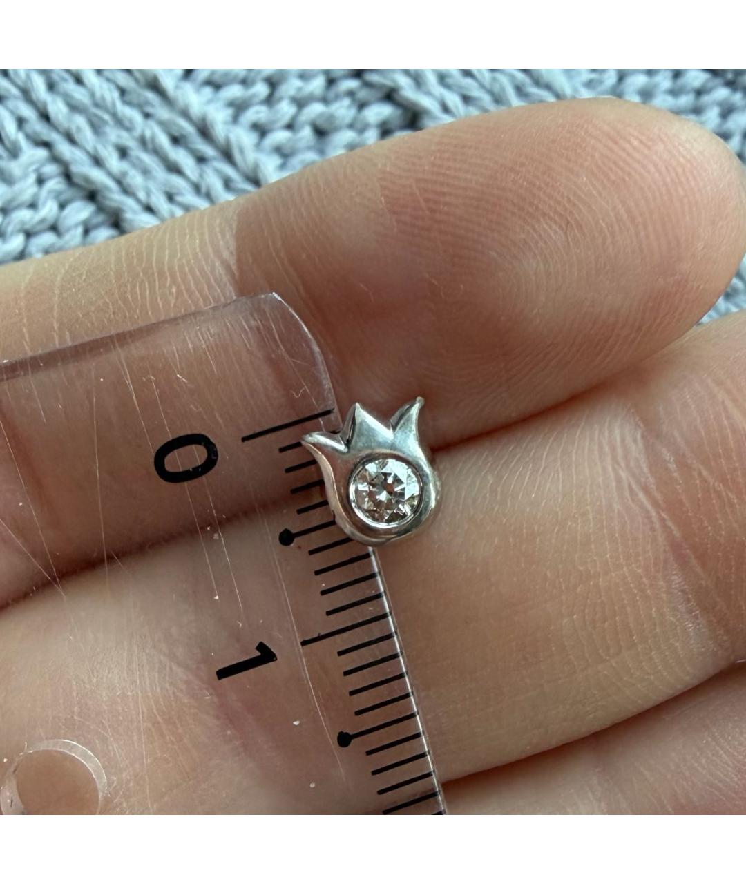 CARTIER Серые серьги из белого золота, фото 7