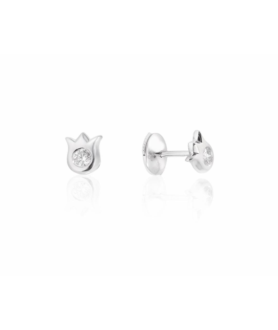 CARTIER Серые серьги из белого золота, фото 9
