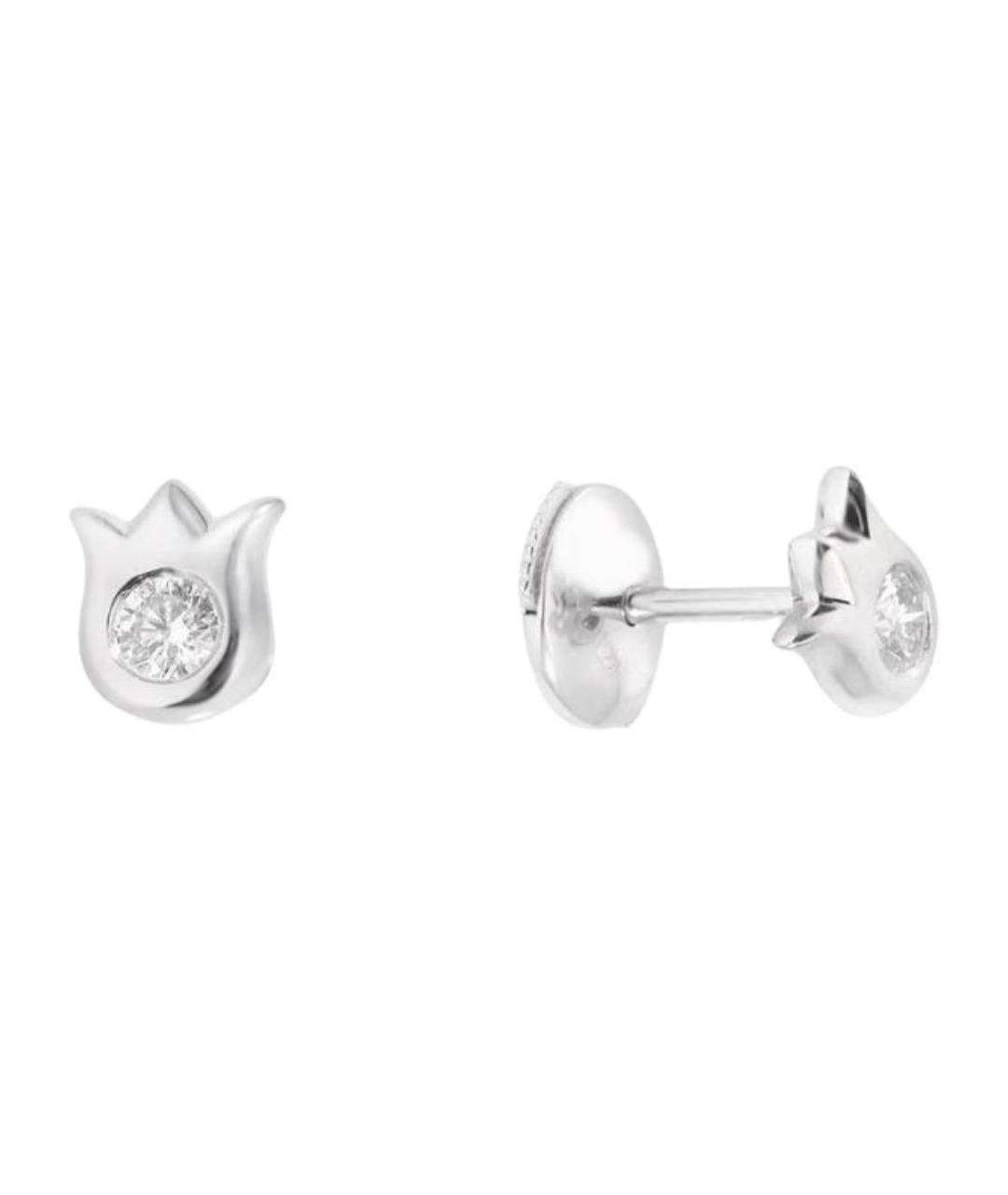 CARTIER Серые серьги из белого золота, фото 1