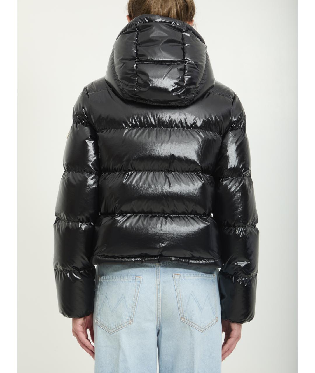 MONCLER Черная полиамидовая куртка, фото 4