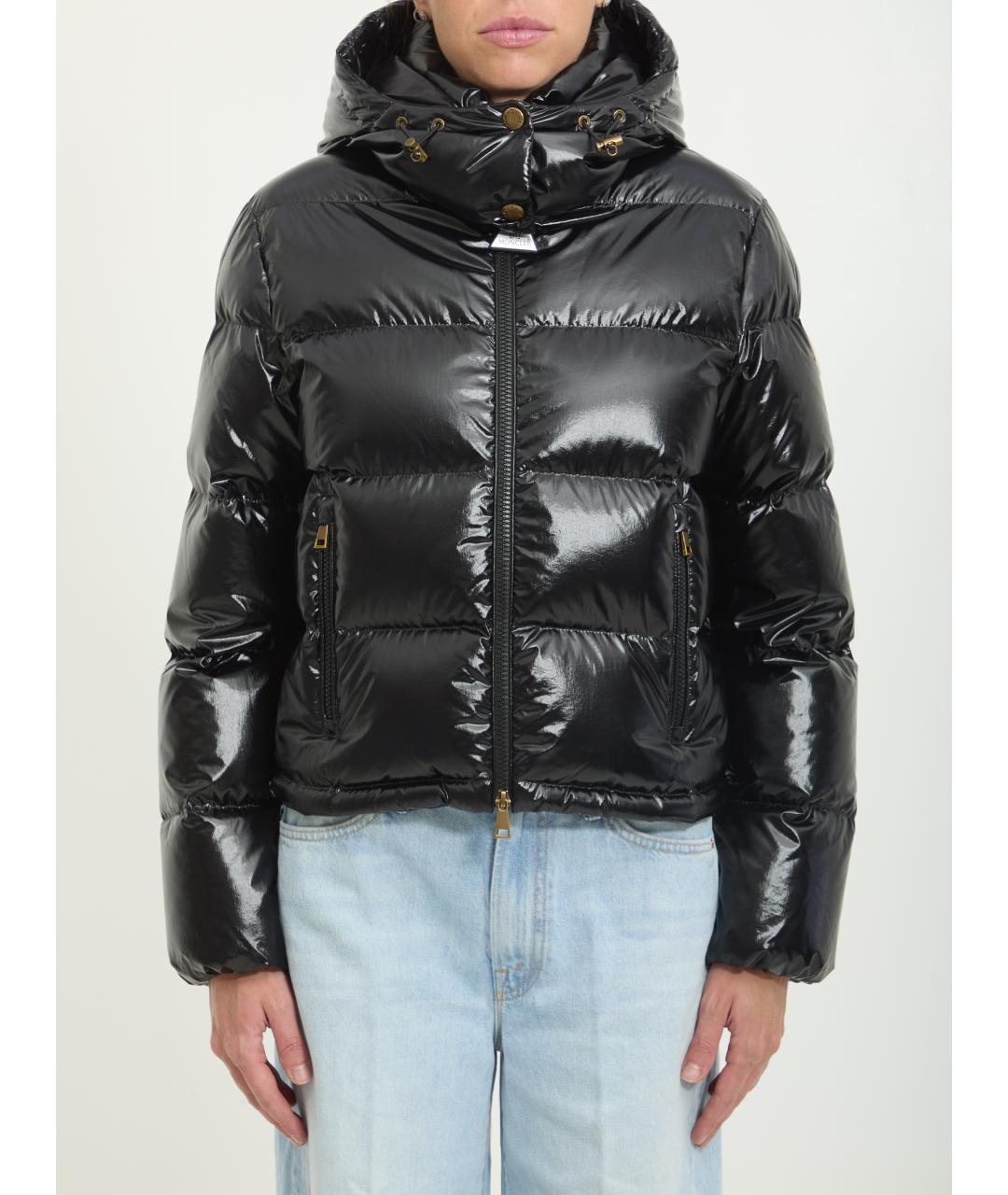 MONCLER Черная полиамидовая куртка, фото 1