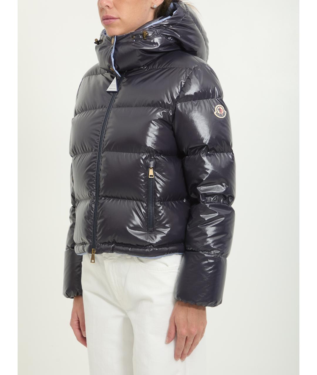 MONCLER Синяя полиамидовая куртка, фото 2