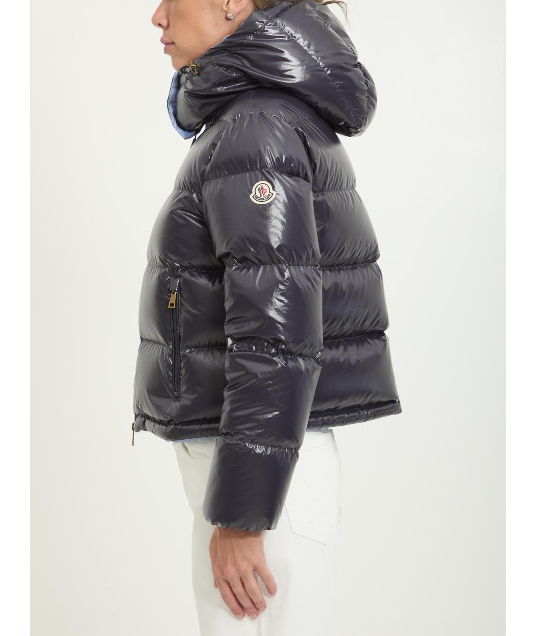 MONCLER Синяя полиамидовая куртка, фото 3