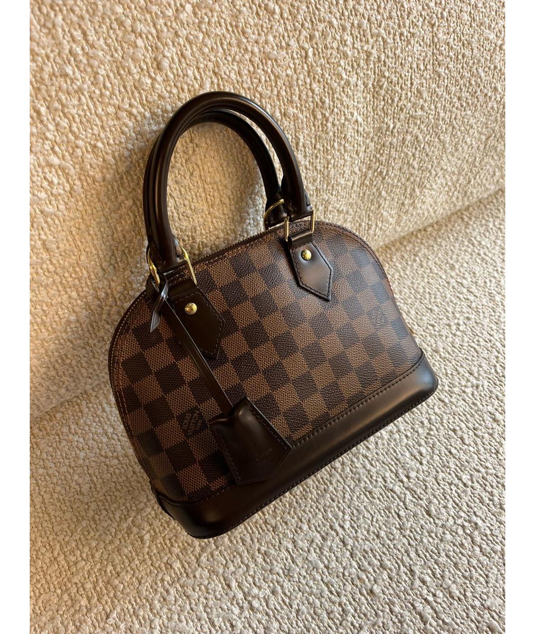LOUIS VUITTON Коричневая сумка с короткими ручками, фото 2