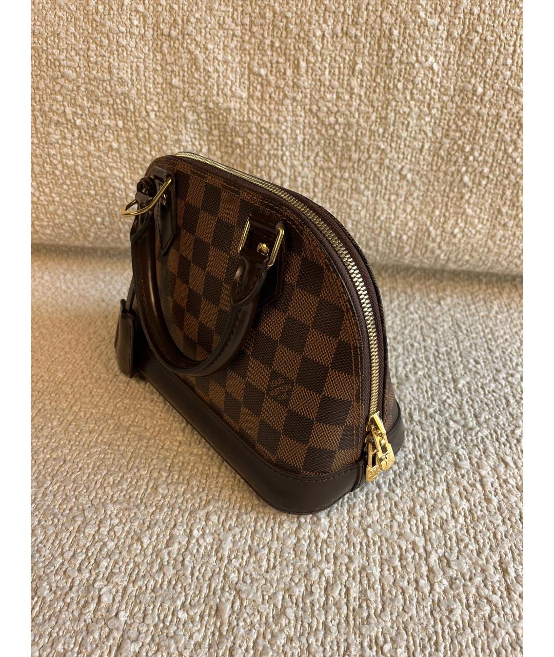 LOUIS VUITTON Коричневая сумка с короткими ручками, фото 4