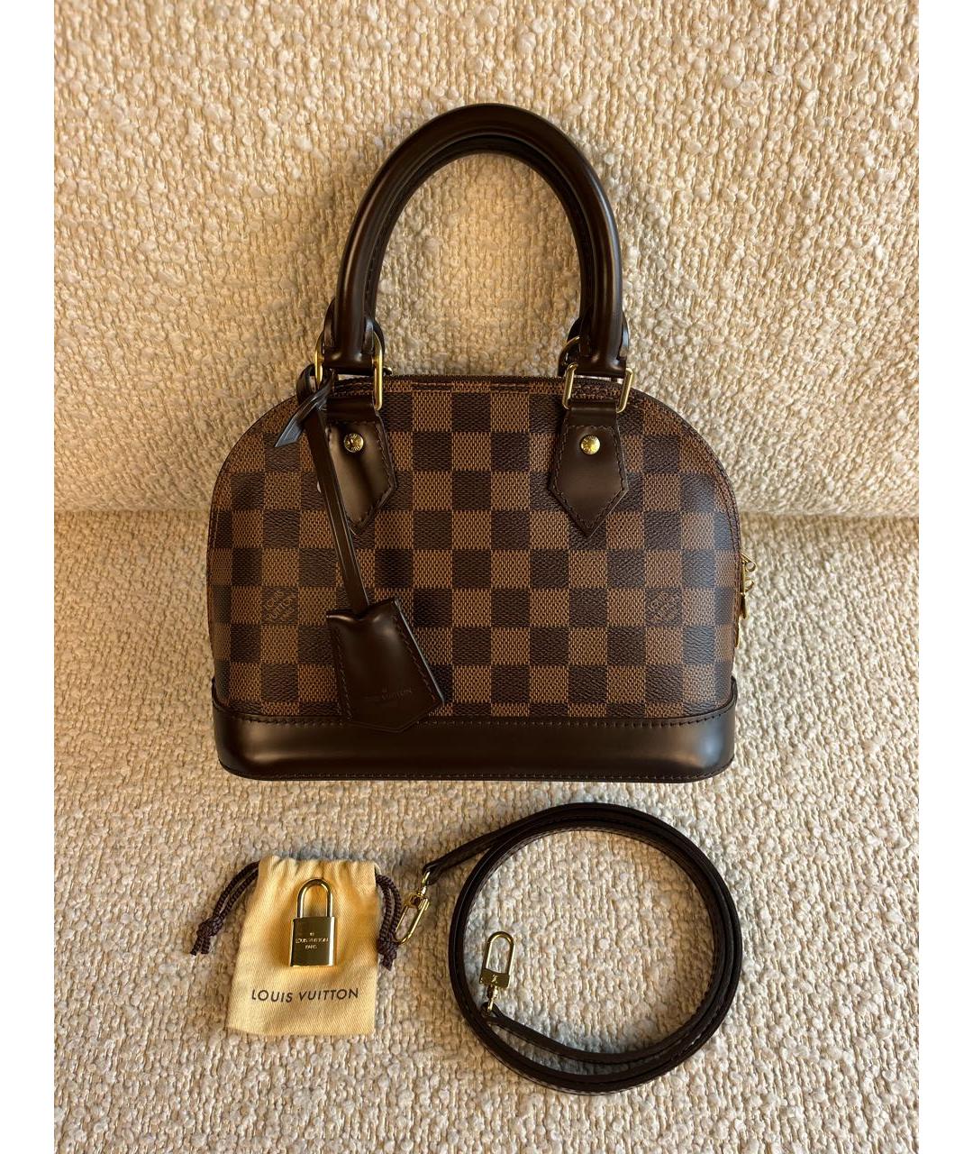 LOUIS VUITTON Коричневая сумка с короткими ручками, фото 6