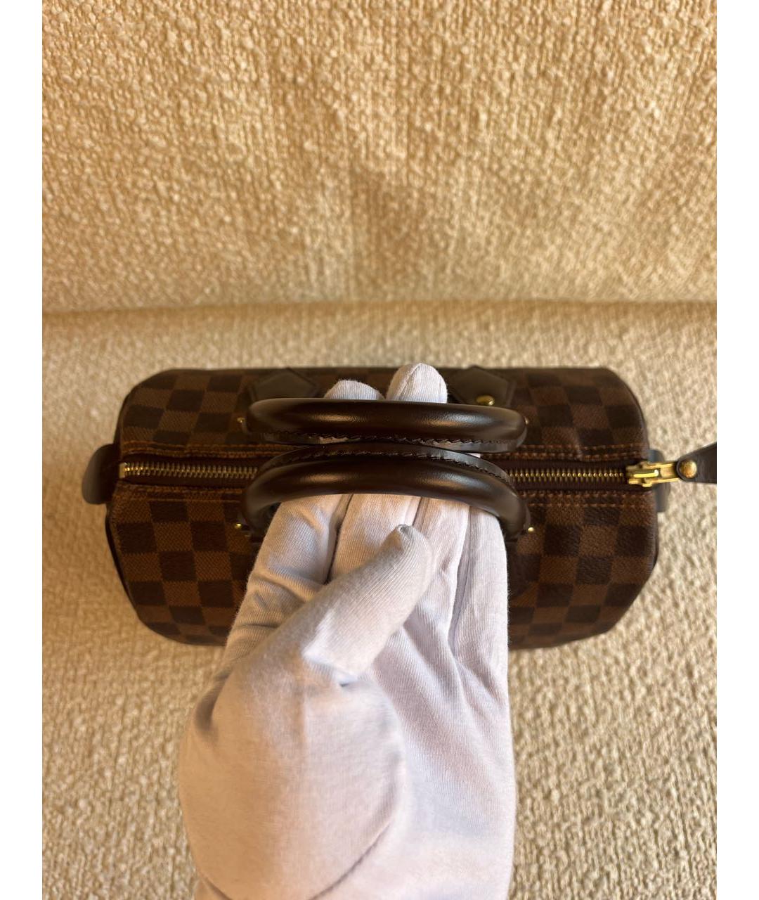 LOUIS VUITTON Коричневая сумка с короткими ручками, фото 7