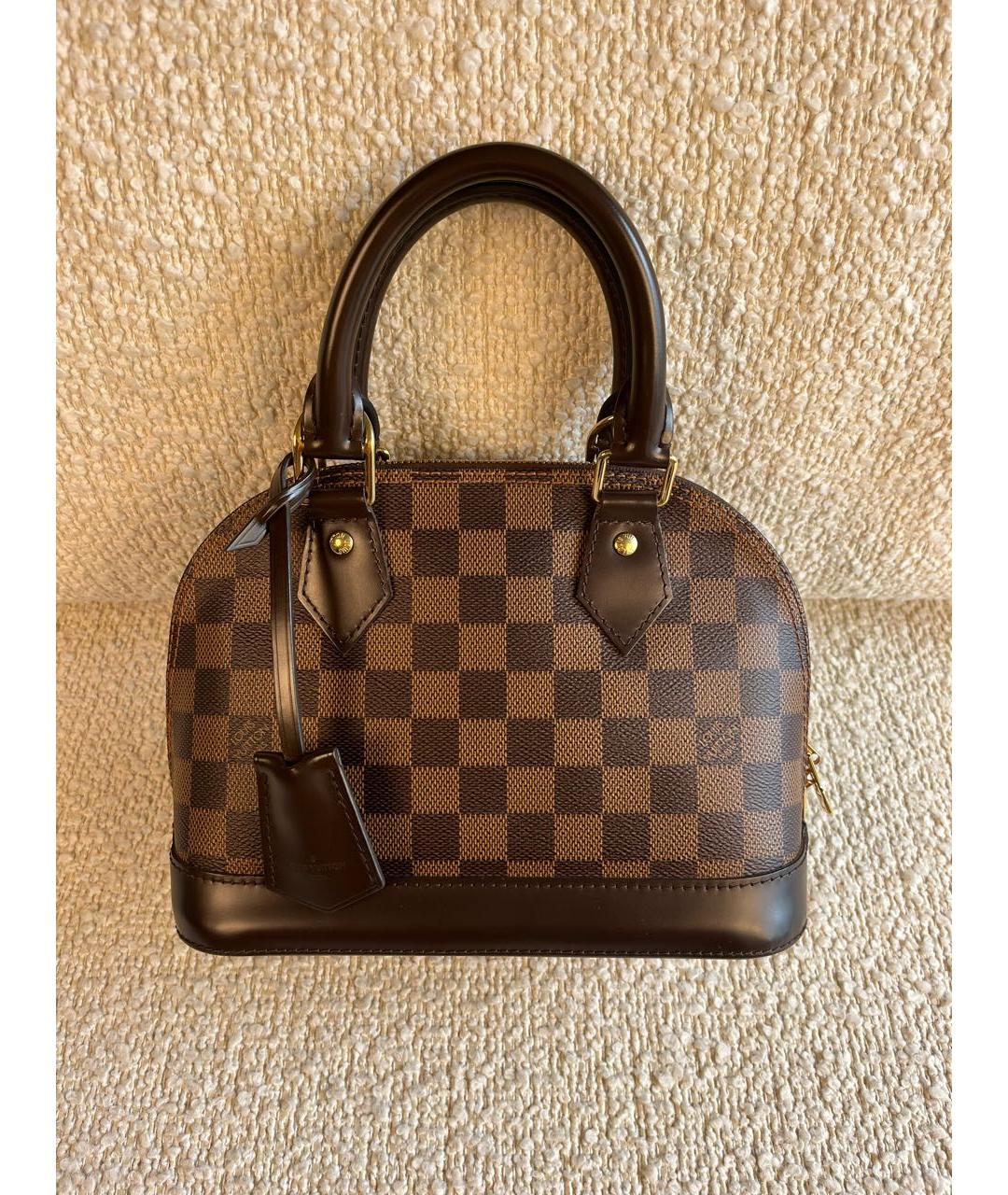 LOUIS VUITTON Коричневая сумка с короткими ручками, фото 9