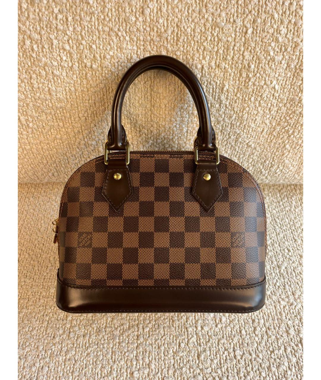 LOUIS VUITTON Коричневая сумка с короткими ручками, фото 3